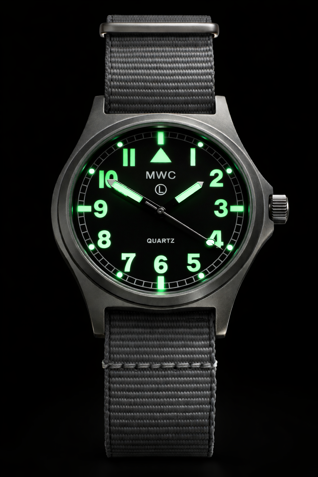 MWC G10 100m / 330ft Water resistant Stainless Steel Military Watch with Sapphire Crystal - NATO Stock Number: NSN 6645-99-472-3228