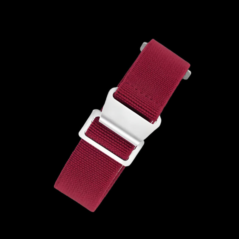 20mm Elasticated French Navy and Special Forces Strap in Maroon