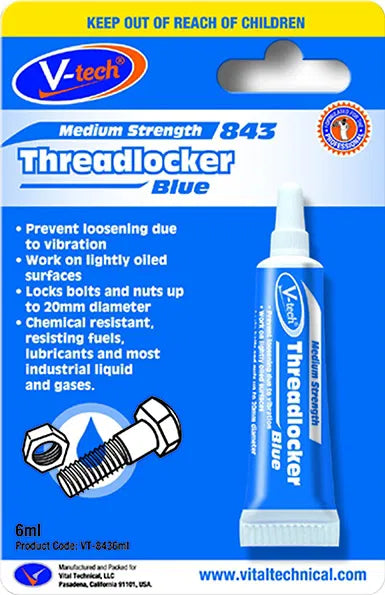 V-tech VT 843, Loctite 243 Blue, and Everbuild GP Blue to Secure Screw in Watch Pins and Bracelet Screws