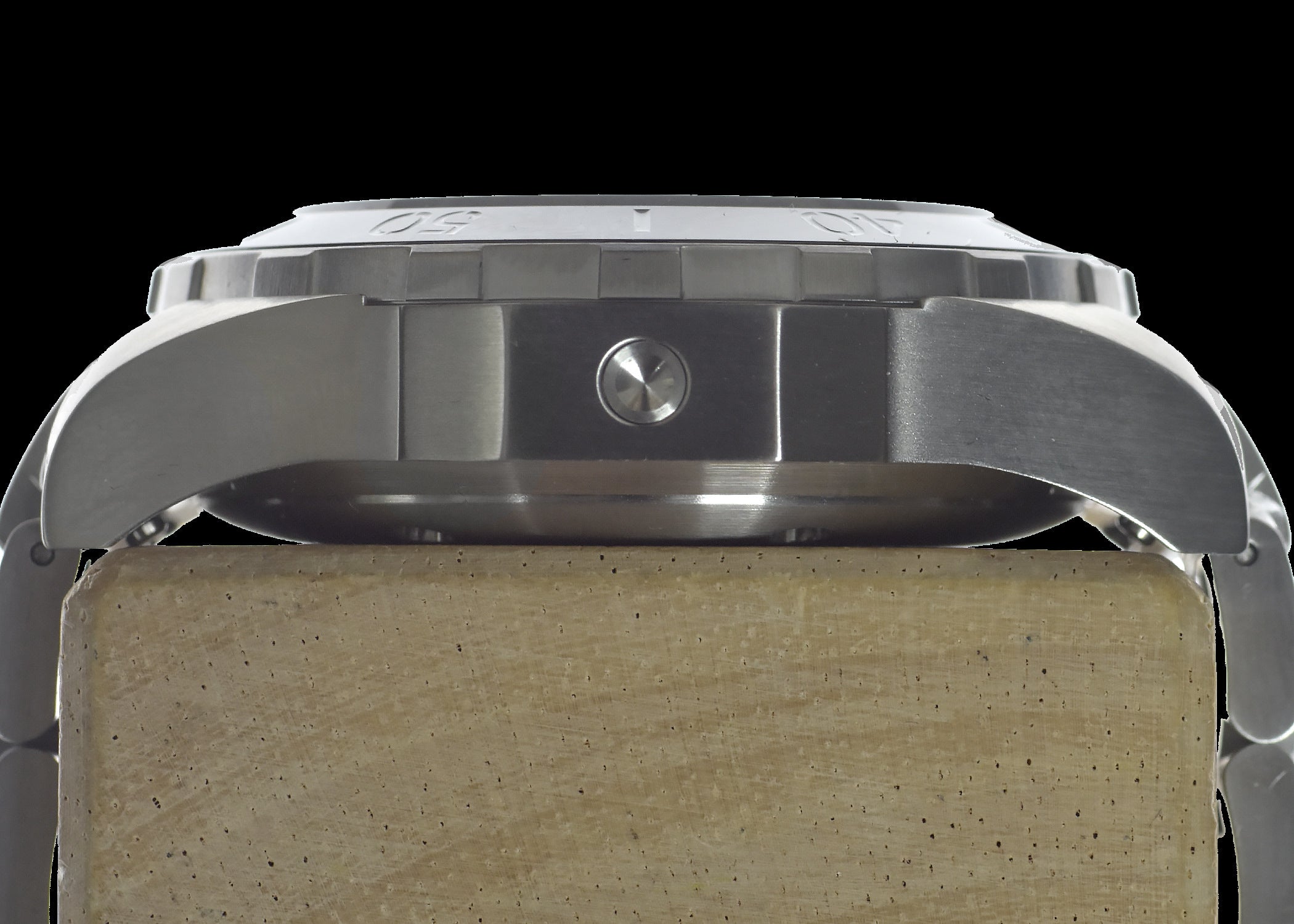 MWC 100ATM / 3,280ft / 1000m Water Resistant Diver's Watch Stainless Steel Case with Helium Valve and Matching Bracelet 100% Swiss Made with Sellita SW200 26-Jewel Automatic Movement