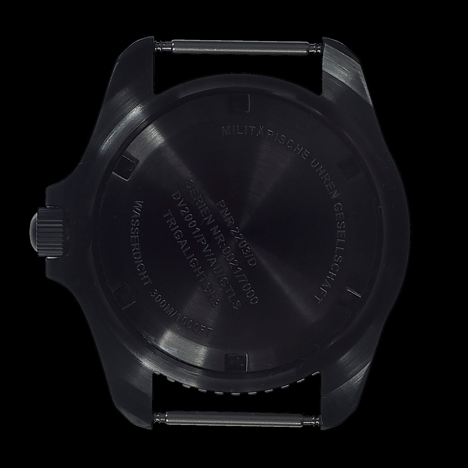 MWC Automatic Black PVD Military Divers Watch - Tritium / GTLS Illumination, Ceramic Bezel and Sapphire Crystal