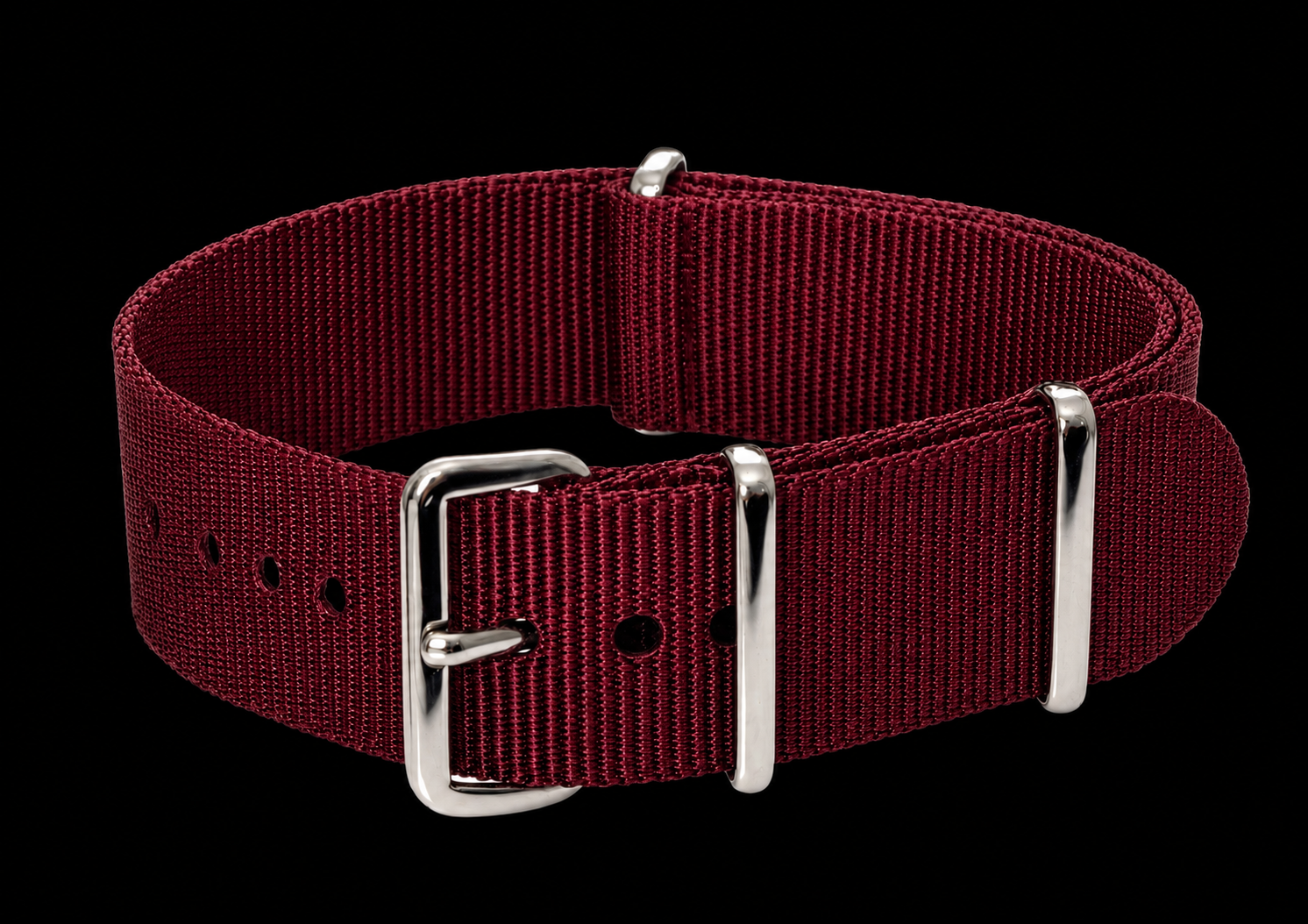 18mm Maroon Paratrooper NATO Military Watch Strap