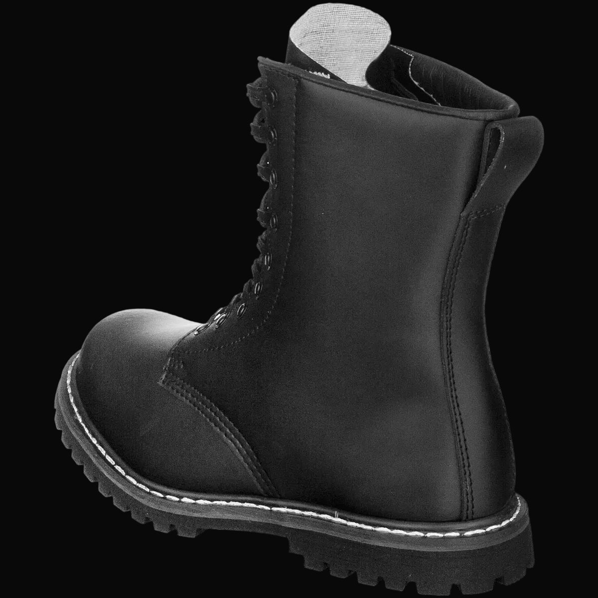 High Quality Classic German Pattern Para Boots "Springerstiefel" Leather Military Boots - Surplus Stock to One Pair to Clear Size 7