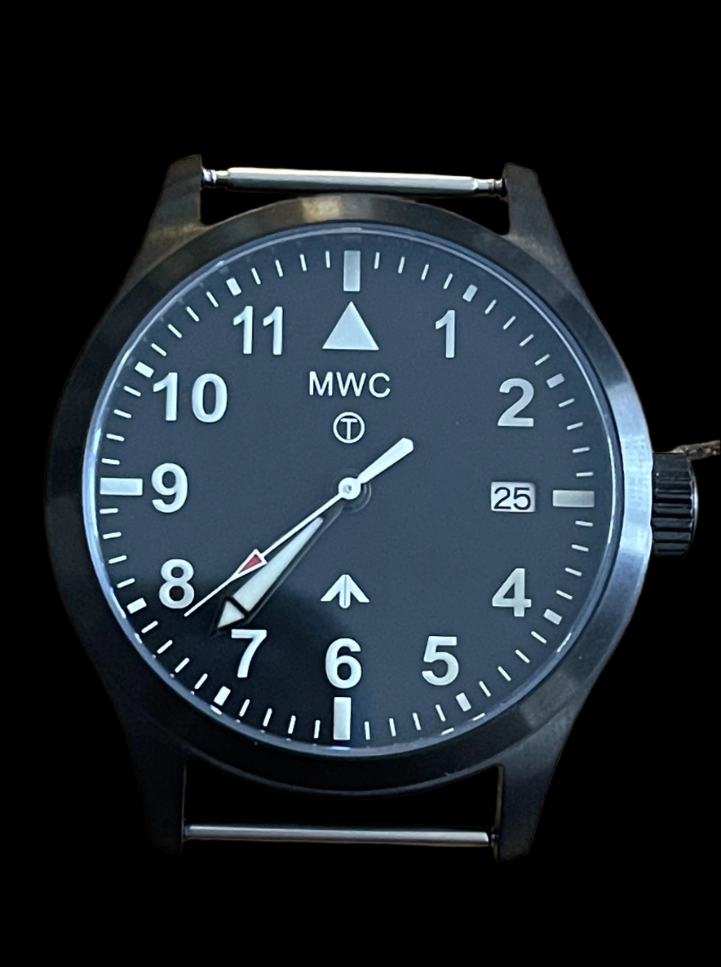 Pair of Watch Pins Designed to Create the Appearance of a Military Watch with Fixed Solid Bars