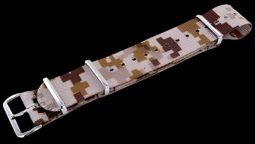 18mm US ACU Digital Camo Desert NATO Military Watch Strap